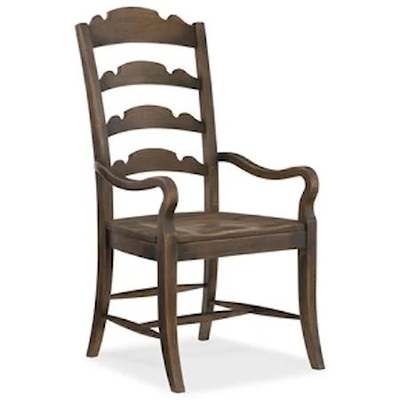 Twin Sisters Ladderback Arm Chair